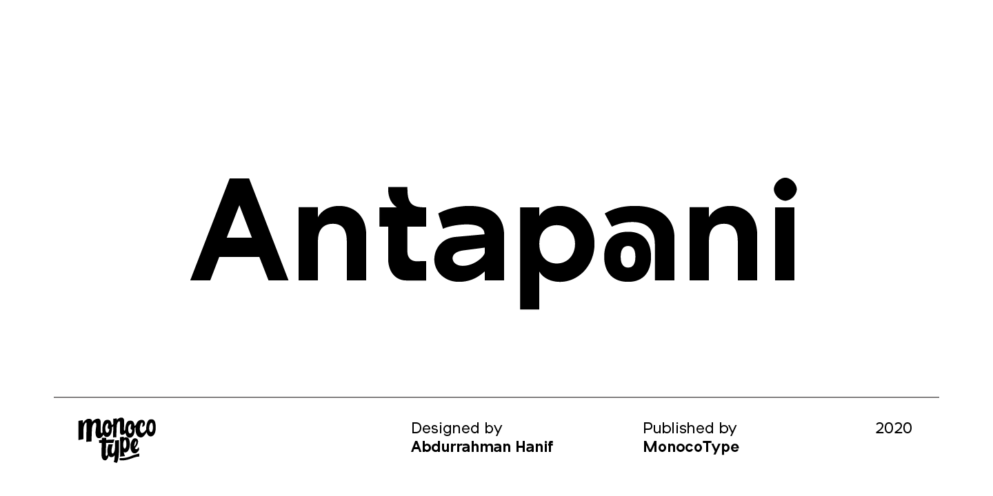 Antapani Font preview